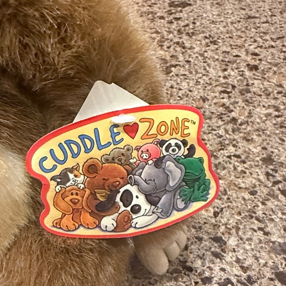 Cuddle Zone Soft Brown and Cream Monkey Plush - Picture 2 of 4